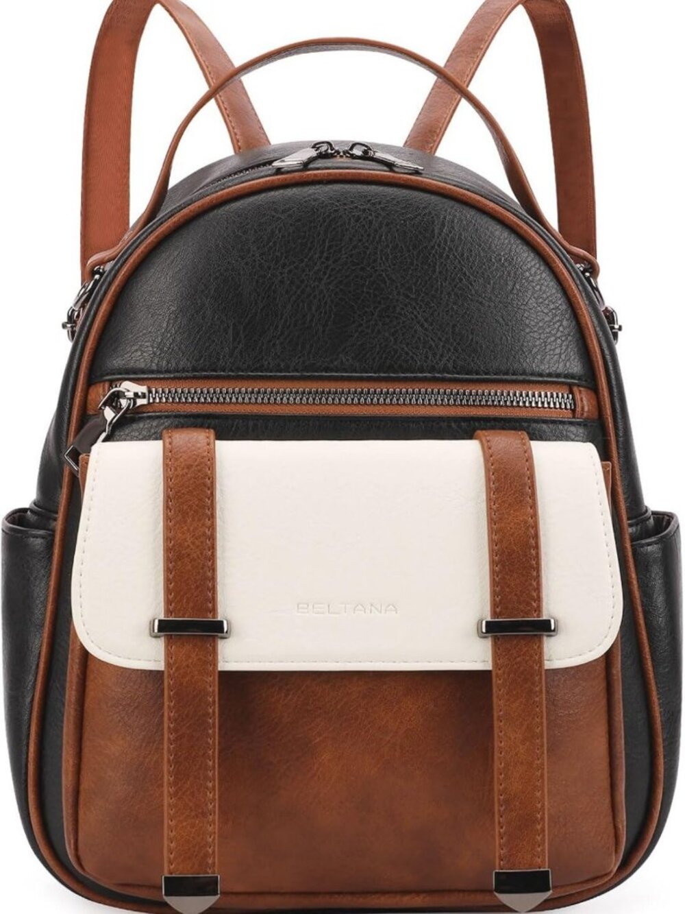 Chic Mini Vegan Leather Backpack Purse for Women - Stylish Small Daypack